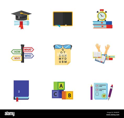 English Exam Icon Set Stock Vector Image And Art Alamy