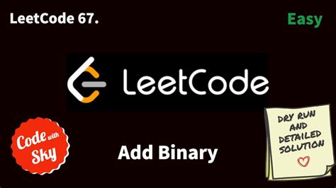 Add Binary Leetcode C Hindi Youtube