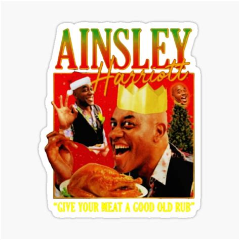 Ainsley Harriott Sticker For Sale By Sarah Bressler Redbubble