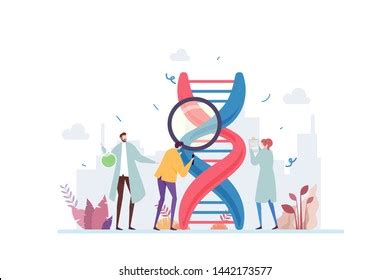 Genetic Dna Science Vector Illustration Concept Stock Vector (Royalty ...