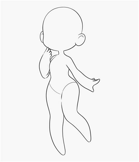 Chibi Couple Anime Base F2u Tall Chibi Base Girl Sketch Png Pngegg