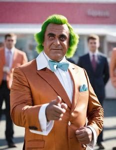 Oompa Loompa Costume Men Fancy Dress Face Swap Insert Your Face ID 896215