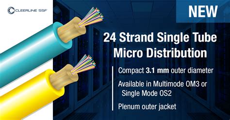 New 24 Strand Single Tube Cleerline SSF Fiber Optics