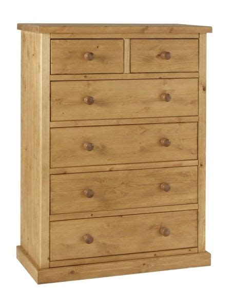 Chunky Pine 2 Over 4 Chest Of Drawers Pine Bedroom Furniture Solid