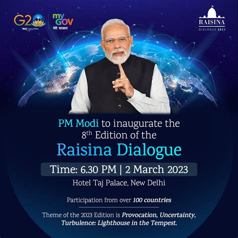 Mygovindia On Twitter Watch Live Pm Narendramodi To Inaugurate The 8th Edition Of Raisina