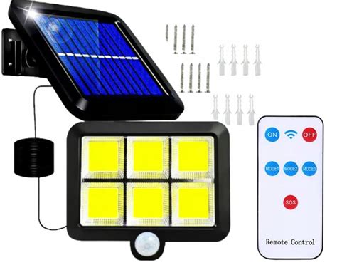 LAMPA SOLARNA Z CZUJNIKIEM RUCH ZMIERZCHU LED COB IP65 Cena Opinie