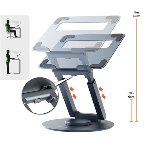 Mbeat Stage S9 360 Rotating Laptop Stand Telescopic Height