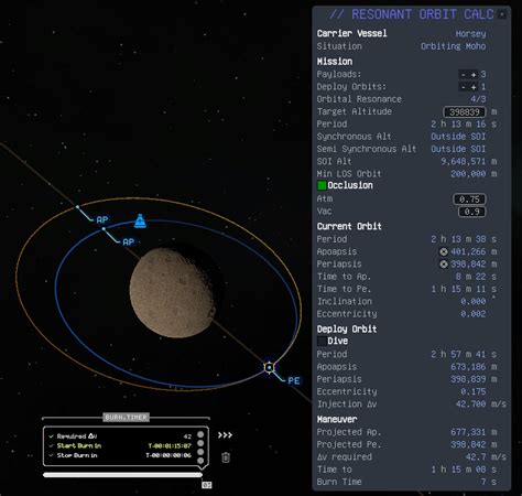 Resonant Orbit Calculator on SpaceDock