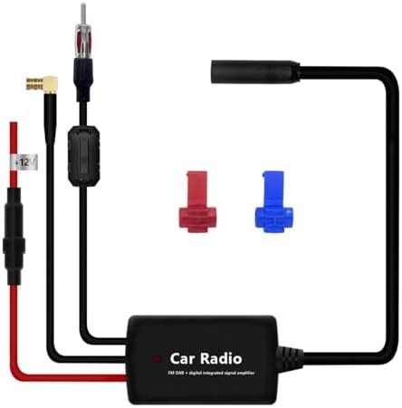 Car Antenna Amplifier DAB FM AM Radio Signal Amplifier Booster SMB