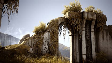 Overgrown Ruins by Matima studio in Environments - UE4 Marketplace