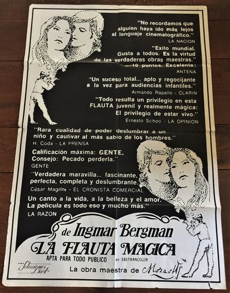 La Flauta Magica The Magic Flute Original X Folded Movie Poster