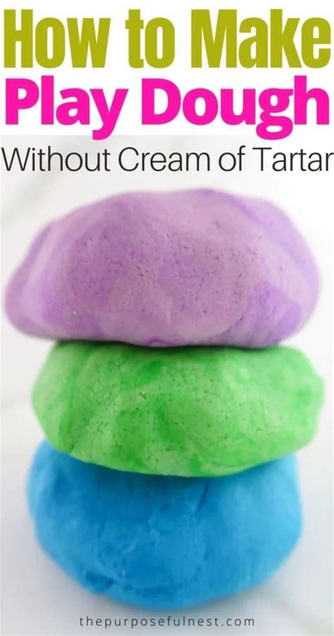 Homemade Cooked Playdough Recipe Without Cream Of Tartar Bryont Blog