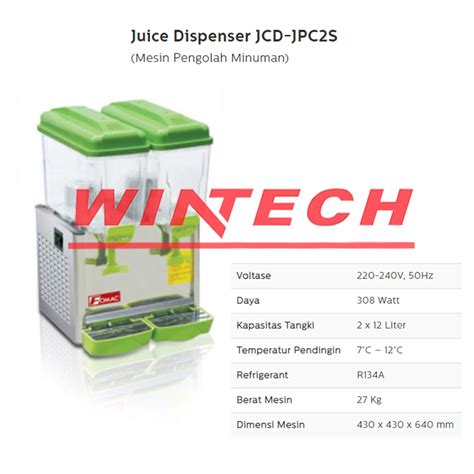 Jual Fomac Jcd Jpc S Juice Dispenser Jus Dispenser Tabung Pendingin