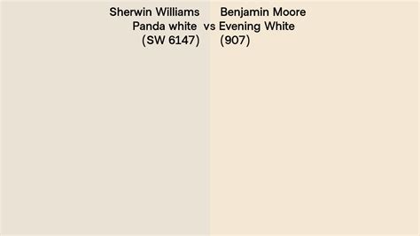 Sherwin Williams Panda White Sw Vs Benjamin Moore Evening White