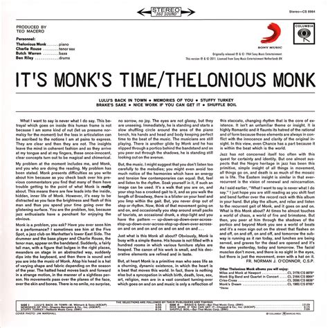 Thelonious Monk It S Monk S Time Vinyl Lp Eu Original Hhv