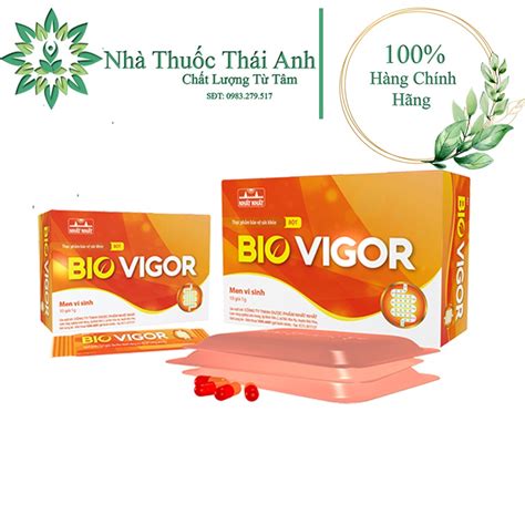 Bio Vigor Bột Men Vi Sinh Nhất Nhất Bio Vigor Hộp 10 Gói Bột 1gr