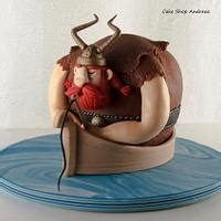 Viking In A Boat Decorated Cake By Lizzy Puscasu Cakesdecor