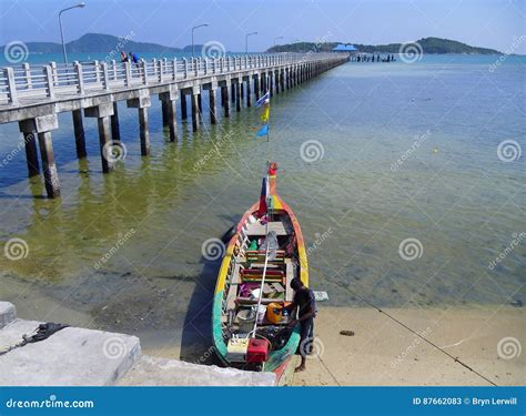 Phuket Pier And Fishing Boat Thailand Editorial Stock Photo Image Of