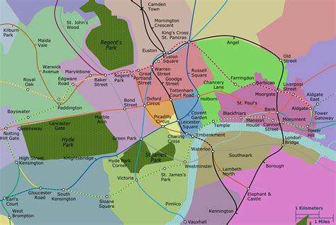 Central London Map Areas Of Rome