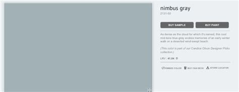 Nimbus Gray 2131 50 As Dense As The Cloud For Which It S Named This