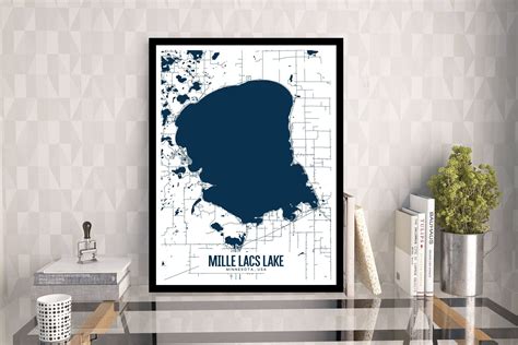 "Show your adventurous side with this printable map of Mille Lacs Lake ...