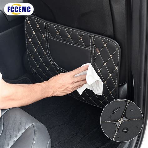 Pu Leather Car Seat Back Anti Kick Pad Protector Anti Dirty Scratch Mat