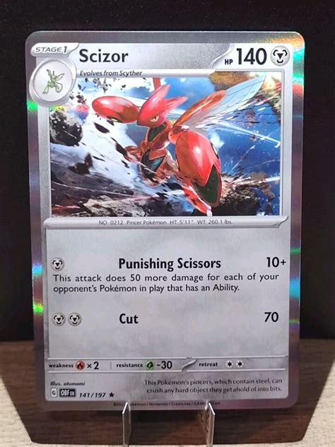 Scizor X Obsidian Flames Holo Rare Pokemon Cards Lot Ebay