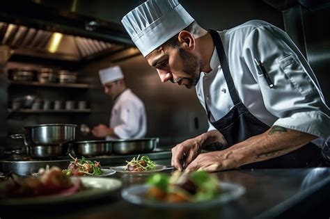 Premium Photo A Professional Chef Working In The Kitchen