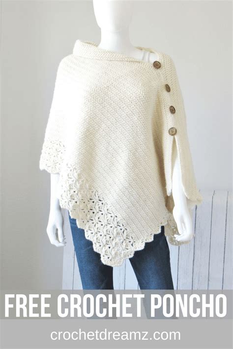 Free Crochet Poncho Pattern Beginner Level Crochet Dreamz Crochet