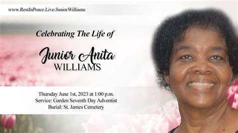 Celebrating The Life Of Junior Anita Williams YouTube