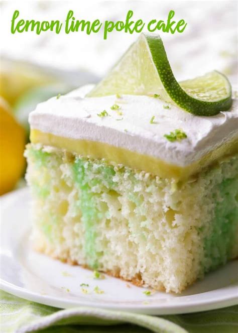 Lemon Lime Poke Cake Bright Summery Lil Luna