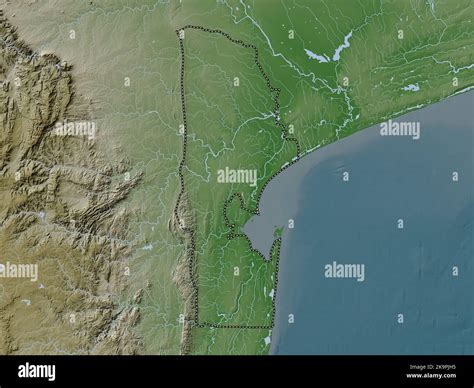 Maputo Province Of Mozambique Elevation Map Colored In Wiki Style