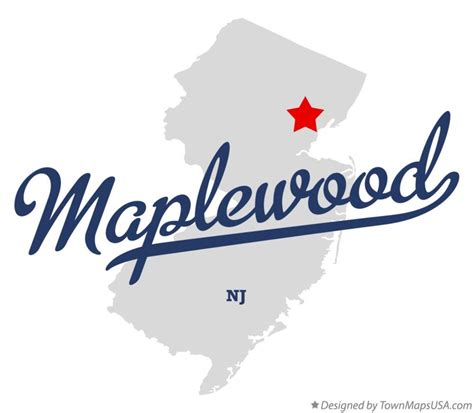 Map of Maplewood, NJ, New Jersey