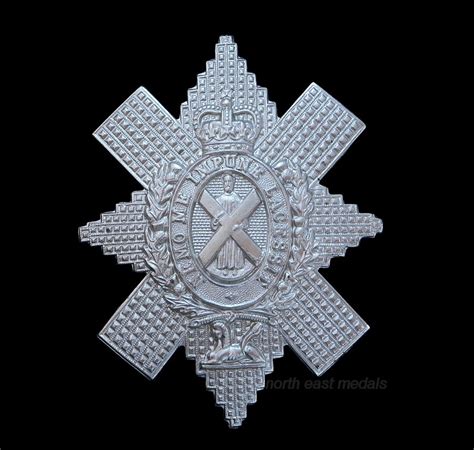 Royal Highlanders Black Watch Cap Badge Qc British Badges And Medals