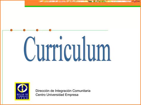 Presentación Curriculum Ppt