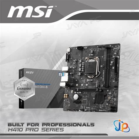 Jual Motherboard MSI H410M B PRO LGA1200 H410 DDR4 USB3 2 SATA3