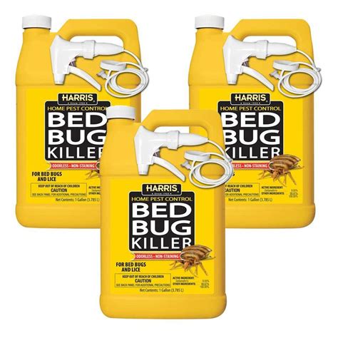 Harris 1 Gal Bed Bug Killer 3 Pack Hbb128 3pk The Home Depot