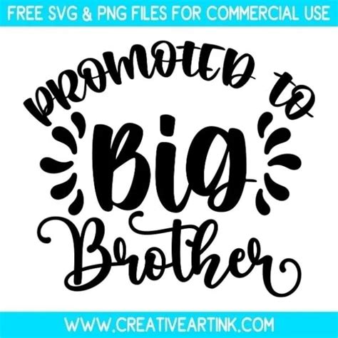 Promoted To Big Brother Svg Free Svg Files