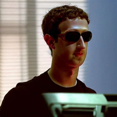 A Screenshot Of Mark Zuckerberg As Neo In The Matrix Stable Diffusion