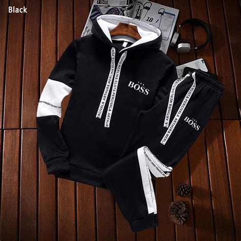 Buy Autumn Winter Hoodie Sets Men Tracksuit Casual Hoodies Sweatshirtsweatpants 2 Piece Set