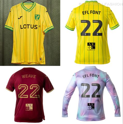 Norwich City 202223 Joma Home Away And Third Kits Football Fashion