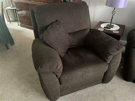 brown fabric DFS three piece suite recliner sofa chair couch | in Borehamwood, Hertfordshire ...