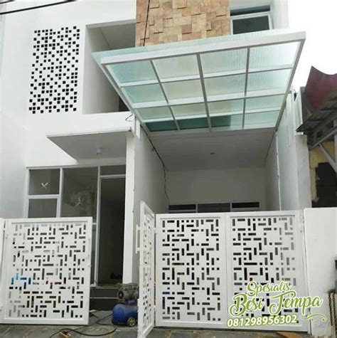 25 Desain Pagar Minimalis Warna Putih Pagar Rumah Purih Minimalis