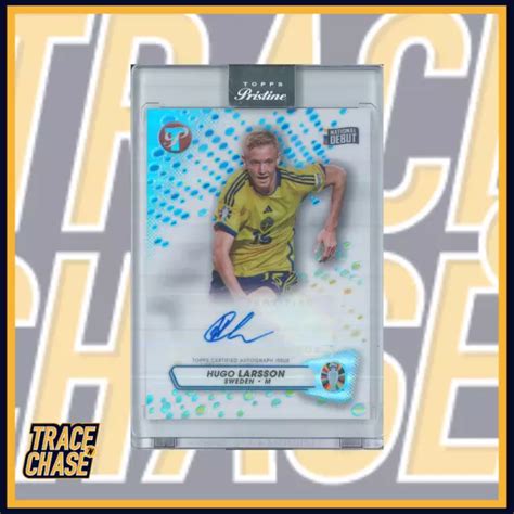 Topps Pristine Road To Euro Hugo Larsson Autografi