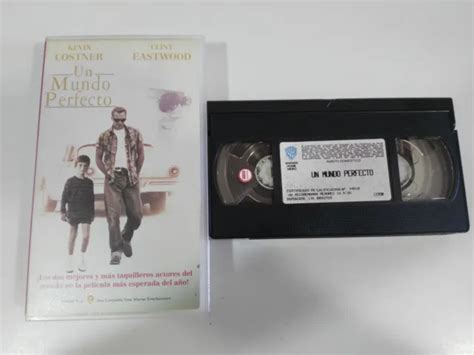 UN MUNDO PERFECTO KEVIN COSTNER CLINT EASTWOOD VHS Cinta Tape EUR 18