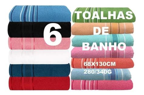 Trattbath Kit 6 Toalhas De Banho 100 Algodão Atacado color rosa