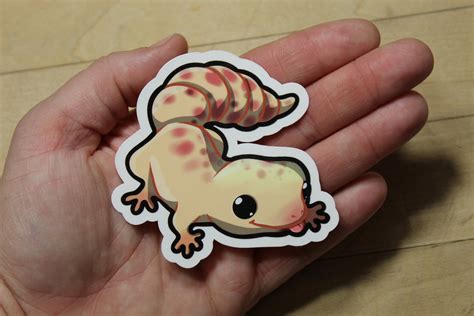 Super Kawaii Leopard Gecko Adorable Kawaii Reptile Friend For Etsy