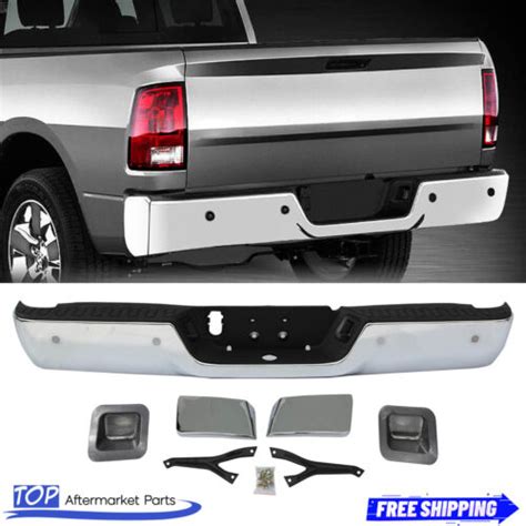 New Chrome Rear Step Bumper Assembly For 2009 2018 Dodge Ram 1500 W