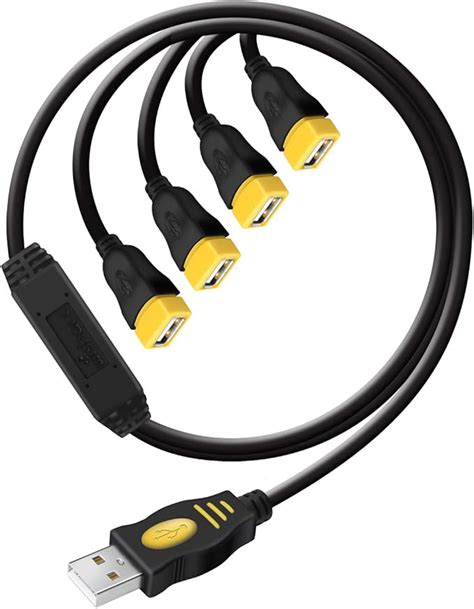 Usb Y Splitterwishacc Usb 20 A Male To 4 Usb Female 4