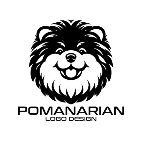 Premium Vector Pomeranian Dog Vector Logo Design